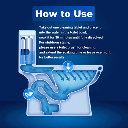 Toilet Cleaning Tablet-Toilet Deodorizer Bathroom Cleaner Tablet
